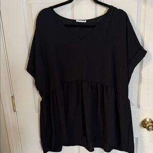 Elegant Black Women's Top